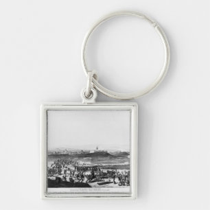 Badajos During Siege of engraved Charles Keychain