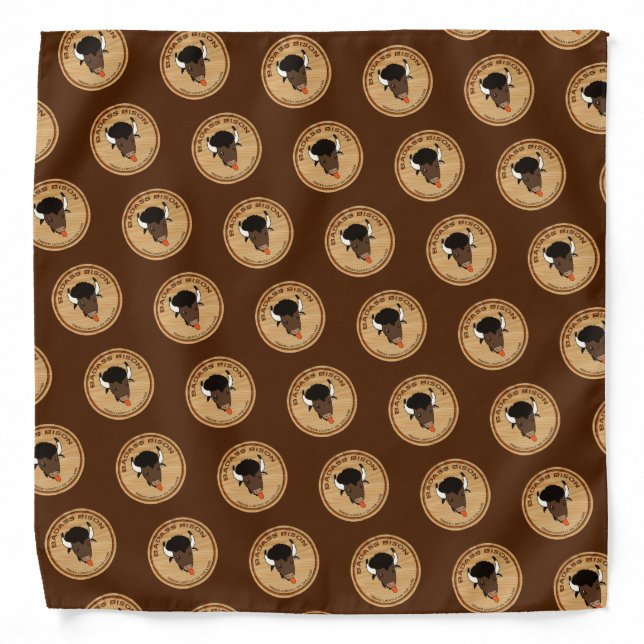 Badass Bison Farm Logo Bandana (Front)