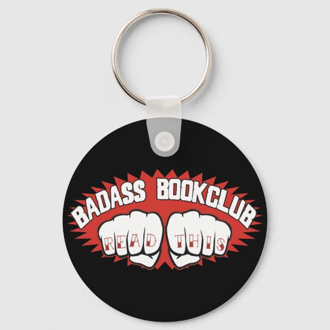 Badass Bookclub Keychain (Front)