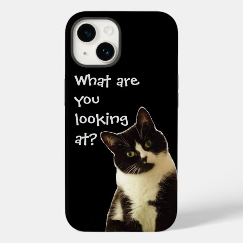 Badass Cat What are you looking  Case_Mate iPhone 14 Case