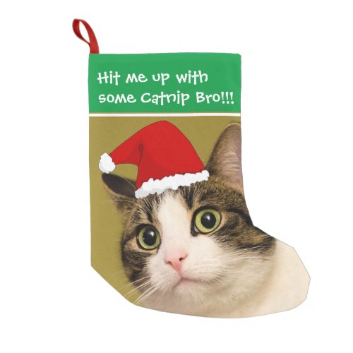 Badass Cats _ Catnip Small Christmas Stocking