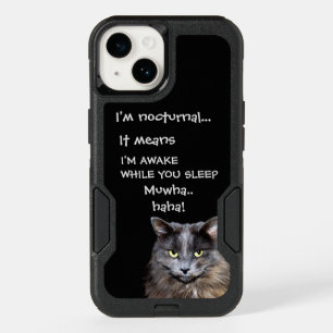 Badass Cats - "I'm nocturnal.." Funny OtterBox iPhone 14 Case