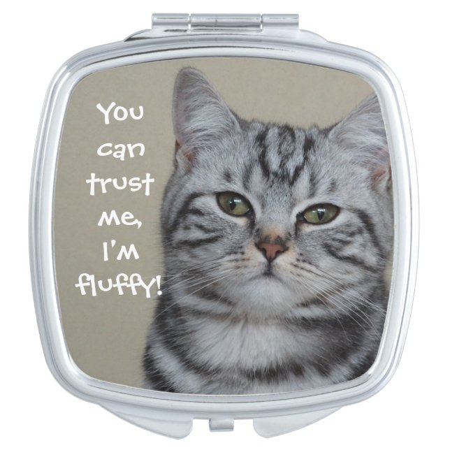 Badass Cats - "Trust Me!" Mirror For Makeup (Front)