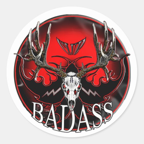 Badass Classic Round Sticker
