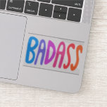BADASS Colorful Fun Lettering Sticker<br><div class="desc">Check out this awesome BADASS sticker. I love stickers! What about you? Check out my shop for birds,  butterflies,  lettering,  suns and lots more! Let me know if you'd like something custom too!</div>