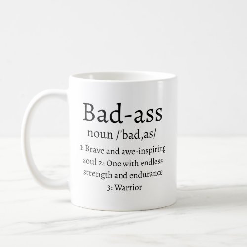 Badass Definition Coffee Mug
