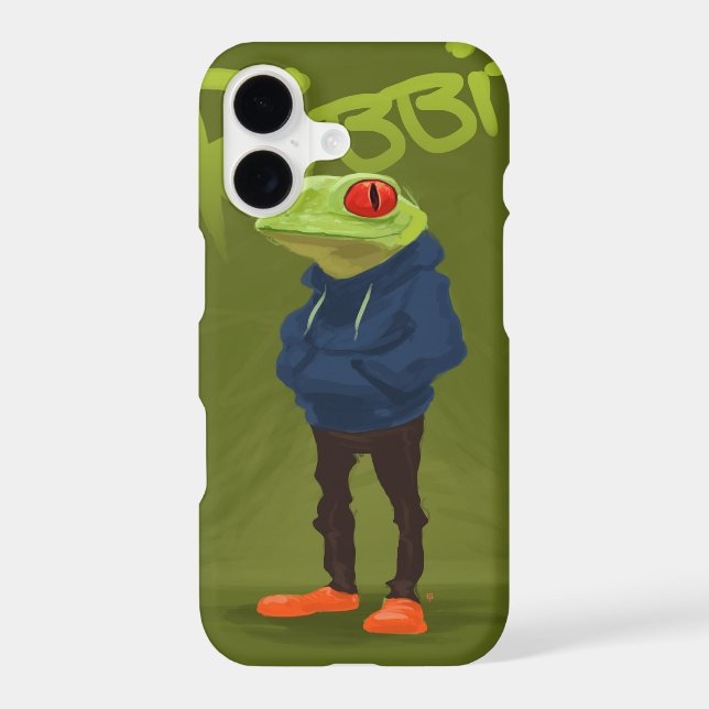Badass Frog Ribbit Iphone Case (Back)