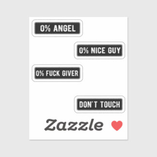 Badass Funny Helmet Stikers Pack II Sticker