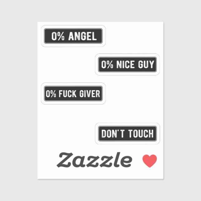 Badass Funny Helmet Stikers Pack II Sticker (Sheet)