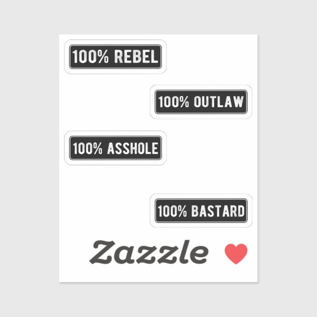 Badass Helmet Stikers Pack I Sticker (Sheet)