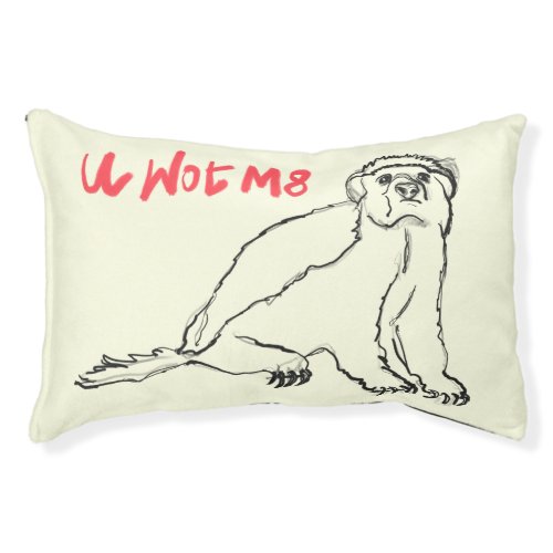 Badass Honey Badger Art U Wot M8 Cartoon Animal Pet Bed