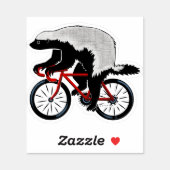 Badass Honey Badger Biker Sticker (Sheet)