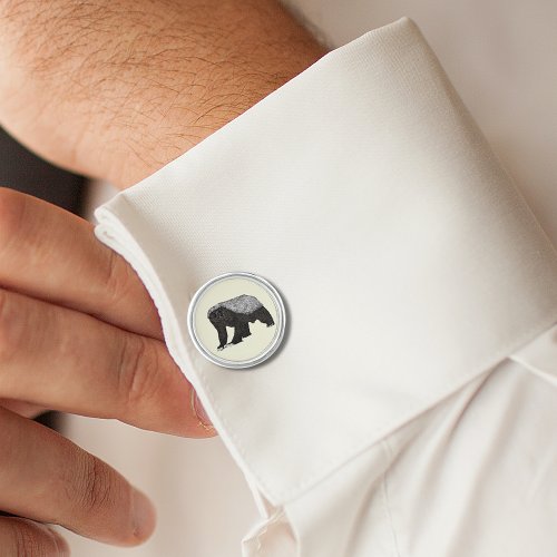 Badass Honey Badger Fearless Attitude Animal Art Cufflinks