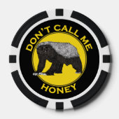 Badass Honey Badger Quote Poker Chips (Front)