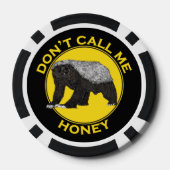 Badass Honey Badger Quote Poker Chips (Back)
