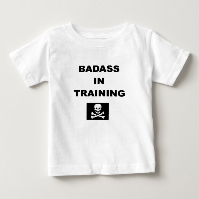 badass in training child baby T-Shirt (Front)