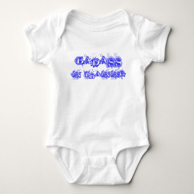 Badass Infant Baby Bodysuit (Front)