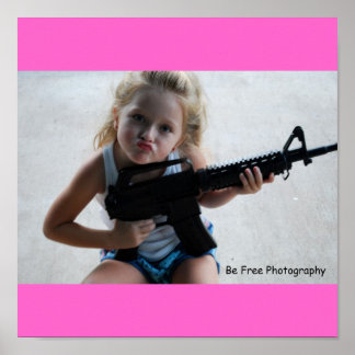Badass Little Girl Poster