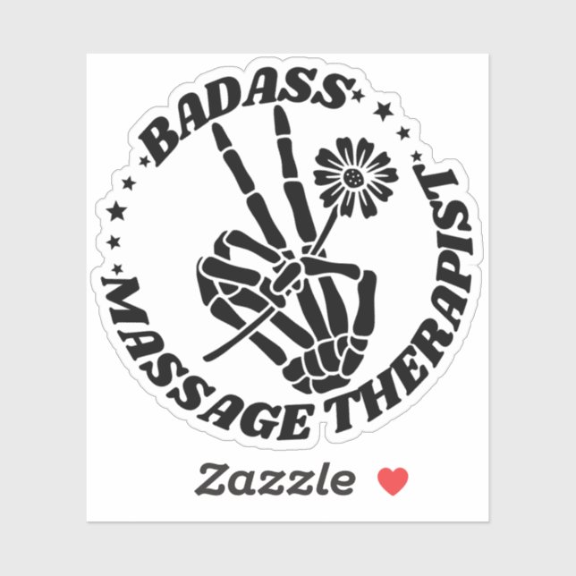 Badass Massage Therapist  Sticker (Sheet)