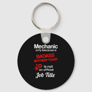 Badass Mechanic   Keychain
