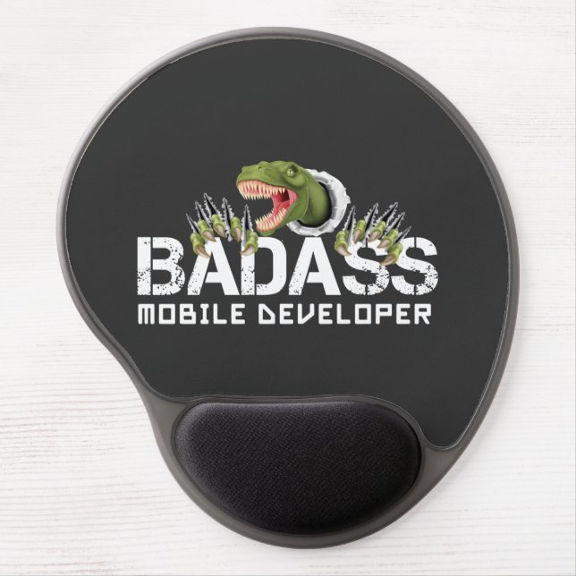 BADASS MOBILE DEVELOPER- MOBILE DEV FUN GEL MOUSE PAD (Front)