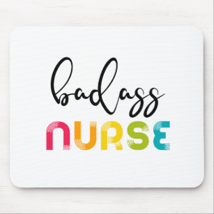 Badass Nurse Mouse Pad