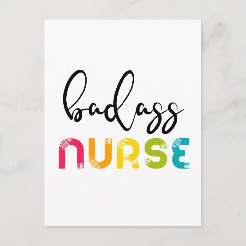 Badass Nurse Postcard