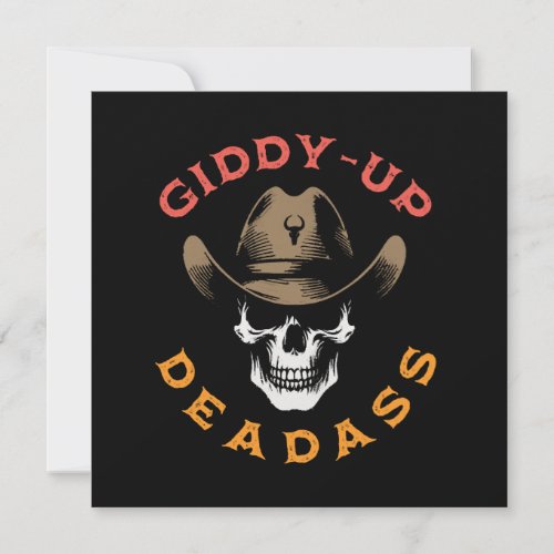 Badass or Deadass Cowboy Skull