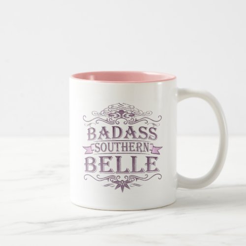 Badass Southern Bell Banner Two_Tone Coffee Mug