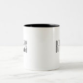 BADASS Stylish Modern Typography Trendy Fun Quote Two-Tone Coffee Mug ...