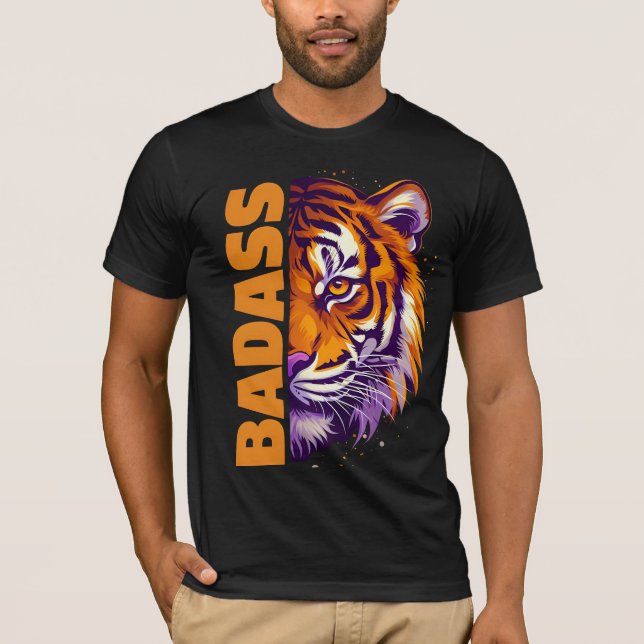 Badass Tiger Split tshirt  (Front)