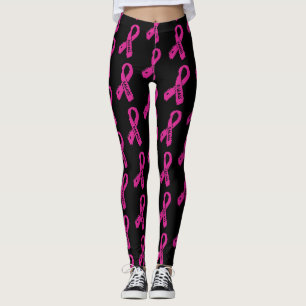 Badass/torn ribbon...Breast Cancer Leggings