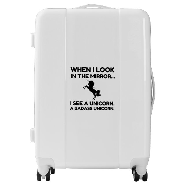 BADASS UNICORN LUGGAGE (Front)