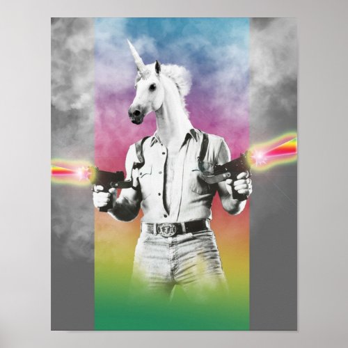 Badass Unicorn Poster