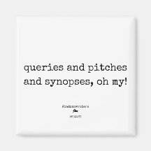 badasswriters oh my! Square Magnet