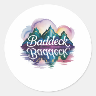 baddeck classic round sticker