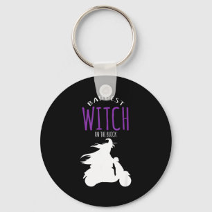 Baddest witch on the block - halloween costume keychain