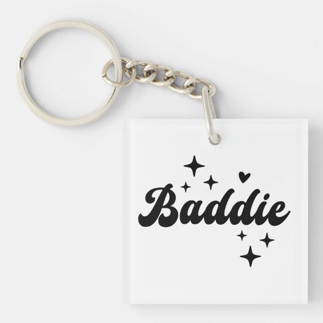 Baddie Keychain (Front)