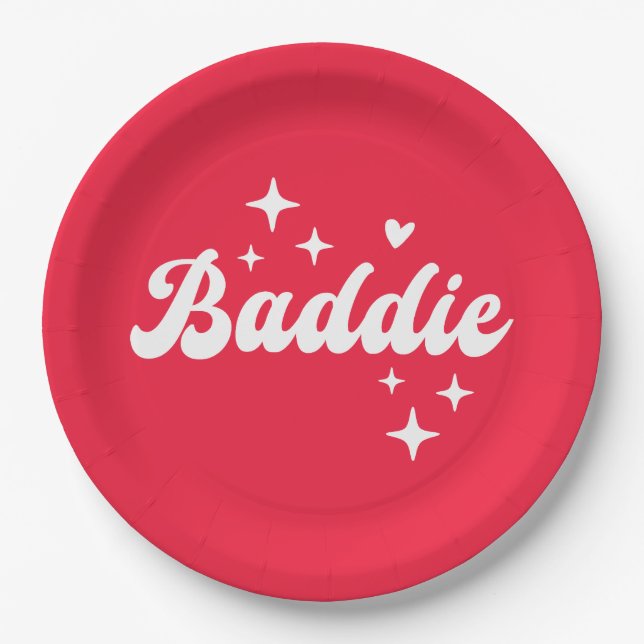 Baddie Paper Plates (Front)