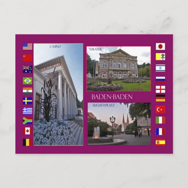 Baden-Baden Ansichtskarte Postcard (Front)