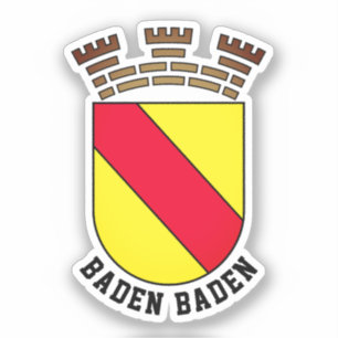 Baden Baden coat of arms - GERMANY Sticker