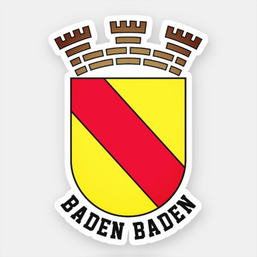 Baden Baden coat of arms _ GERMANY Sticker