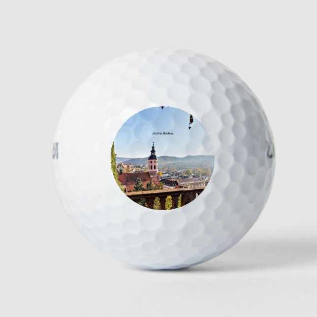 Baden-Baden, Germany, scenic landscape Golf Balls (Front)