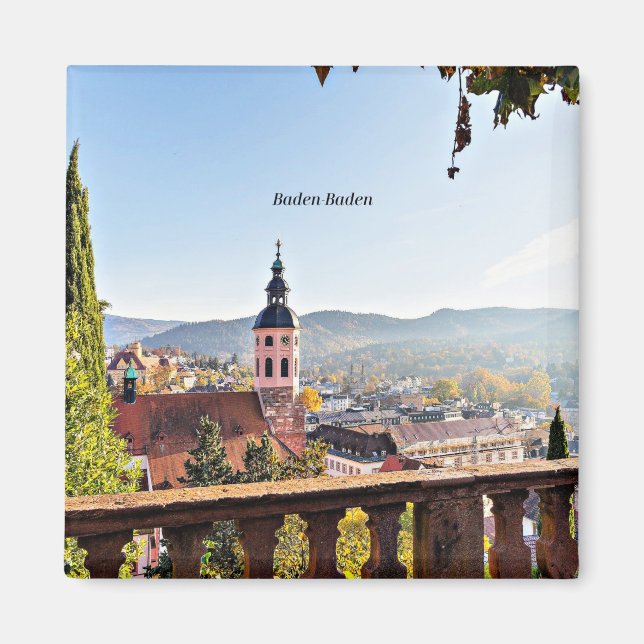 Baden-Baden, Germany, scenic landscape Magnet (Front)
