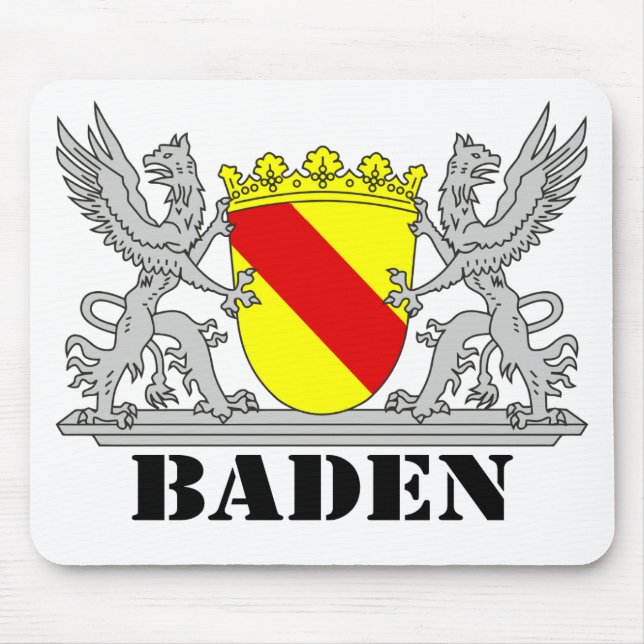 Baden Coat of Arms with writing Mouse Pad (Front)