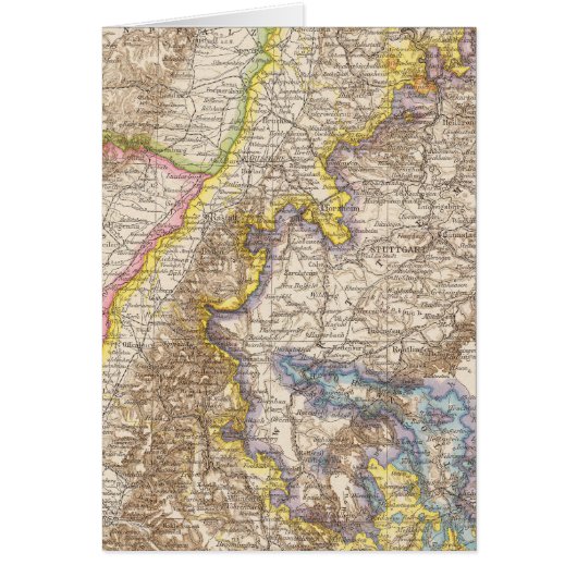 Baden Germany Atlas Map Cards (Front)