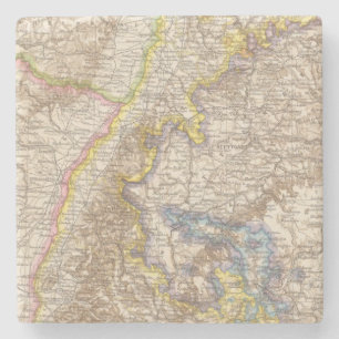 Baden Germany Atlas Map Stone Coaster
