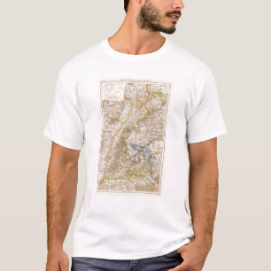 Baden Germany Atlas Map T-Shirt