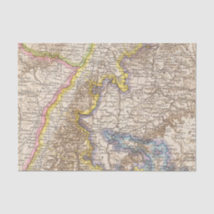 Baden Germany Atlas Map Tissue Paper