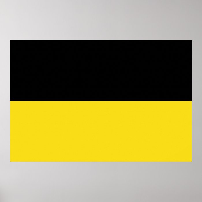 Baden Wurttemberg, Germany flag Posters